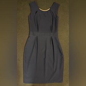 Tailored Navy Blue Dress